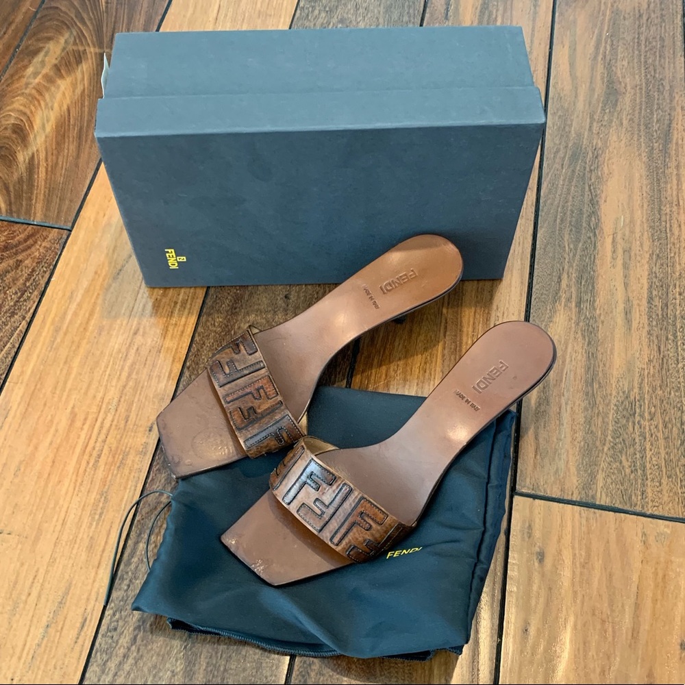 Authentic Fendi Kitten Heels